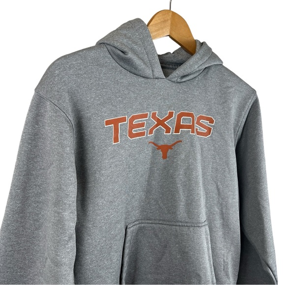 University of Texas Longhorns Gray Hoodie Mens Unisex Size Youth Medium (12-14) - Picture 3 of 4
